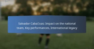 Salvador Cabañas: Impact on the national team, Key performances, International legacy